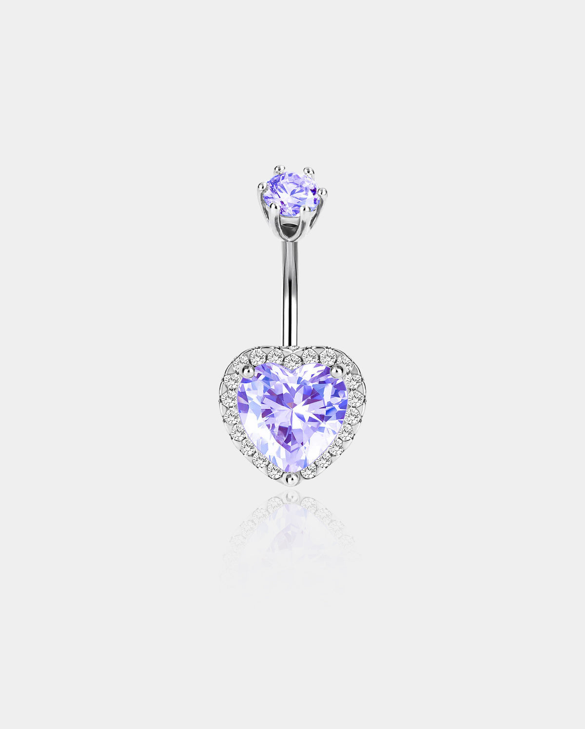 purple belly button ring
