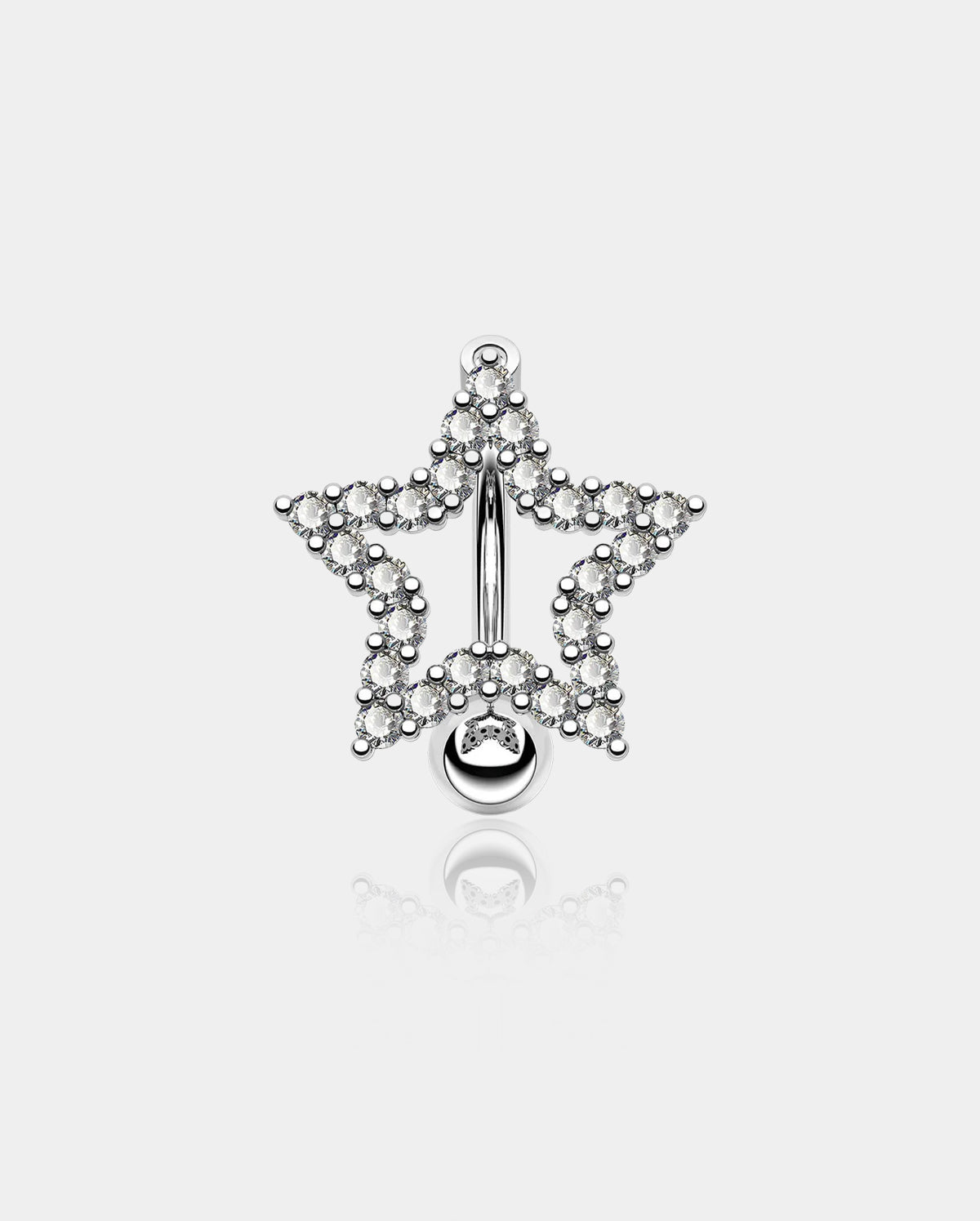 reverse belly button ring