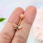 oufer bee belly button ring 