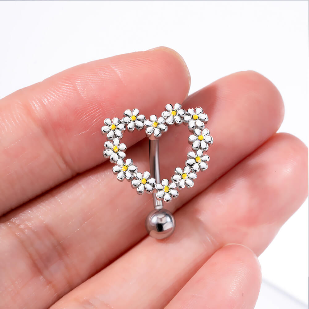 oufer daisy belly button rings