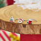L shaped christmas nose stud