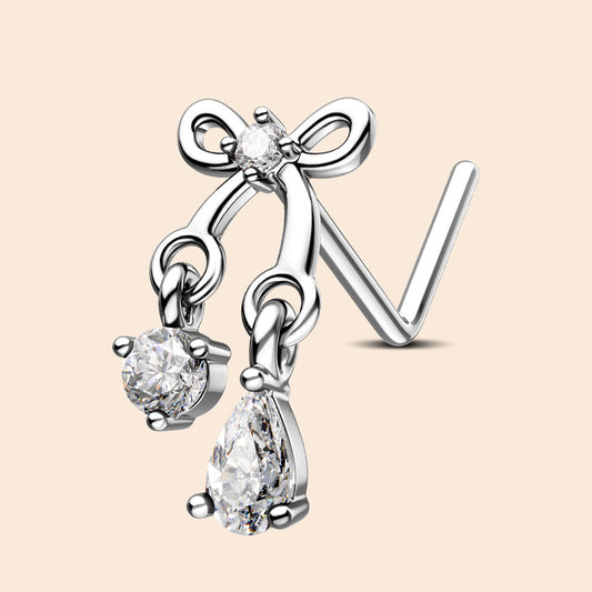 oufer bow nose stud 