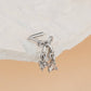 Clear CZ Dangel Bow L-Shaped Nose Stud