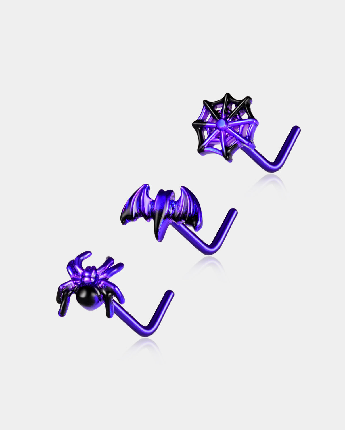OUFER purple halloween nose stud