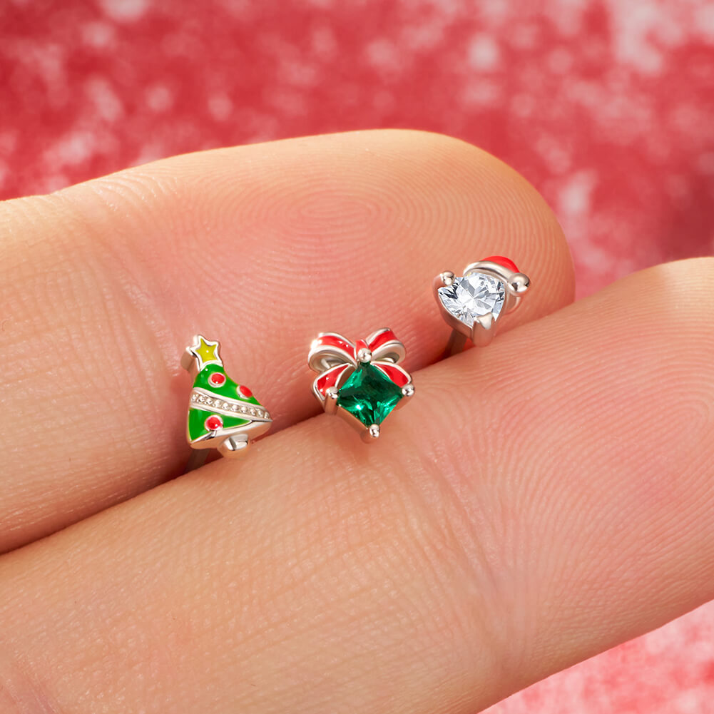 20g christmas nose ring