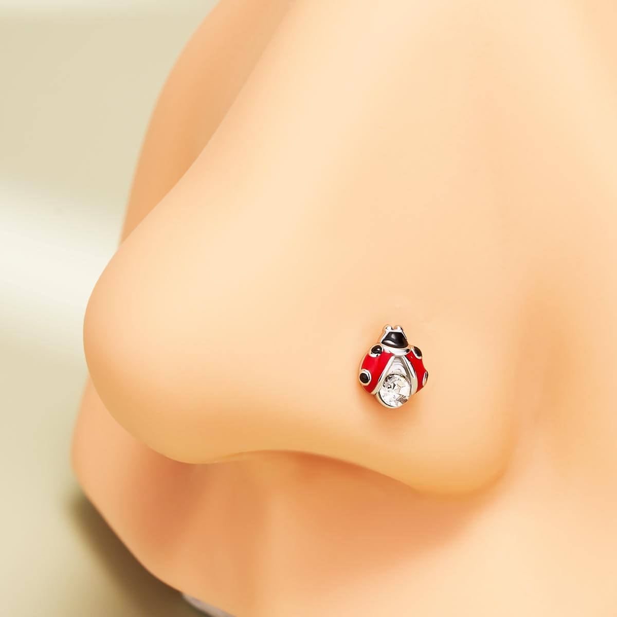 ladybird nose piercing