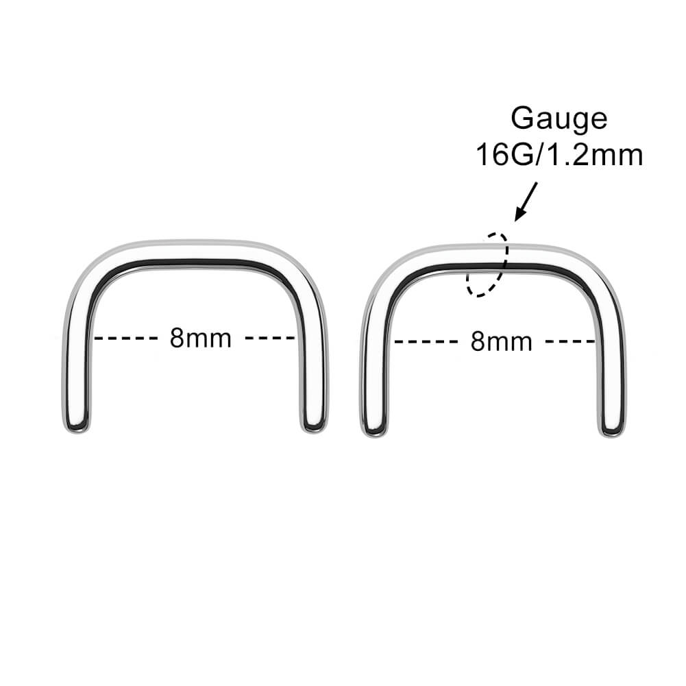 16g septum piercing retainer