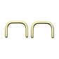 gold septum piercing retainer