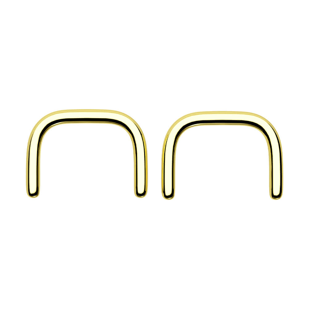 gold septum piercing retainer