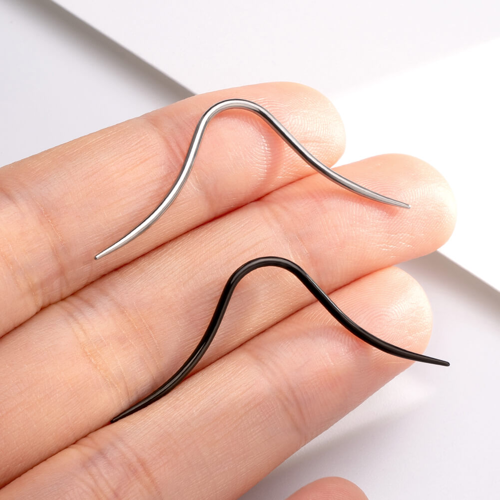 mustache nose ring oufer body jewelry