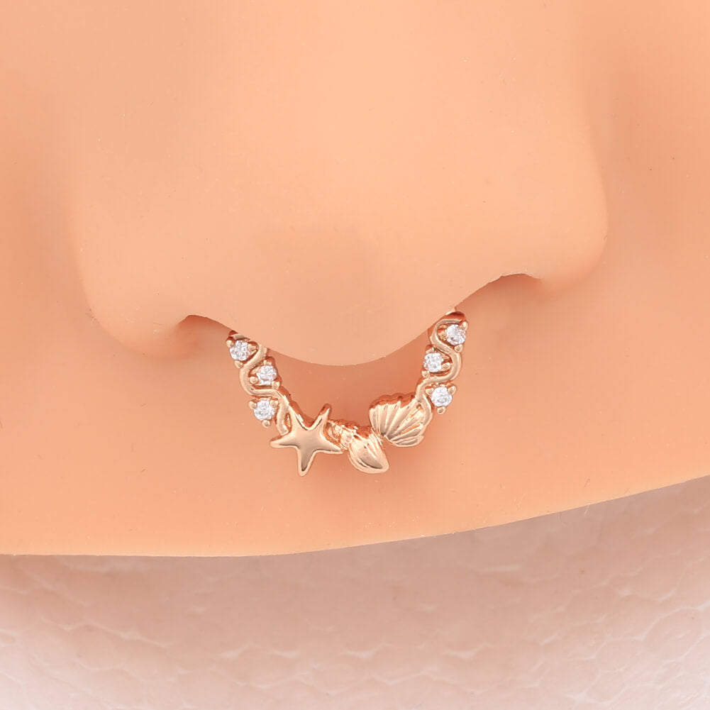 Starfish septum ring 