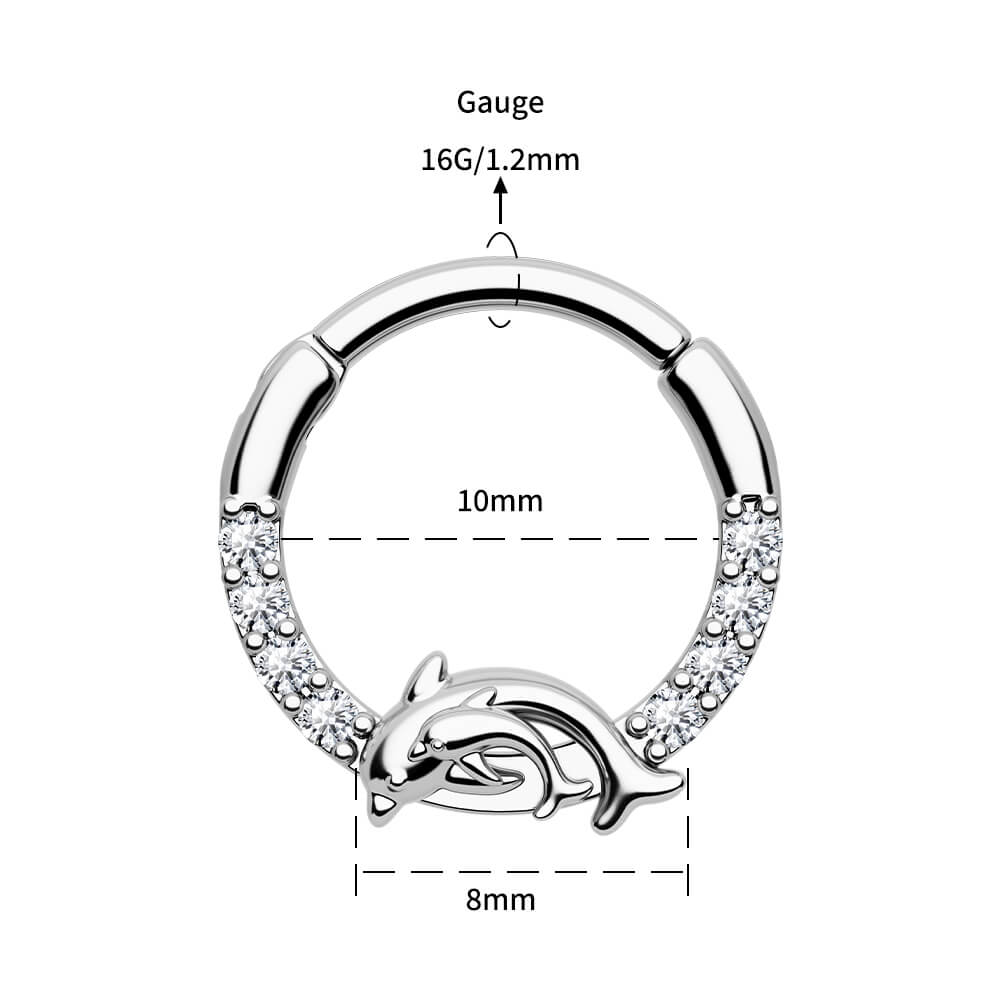 10mm dolphin septum ring 