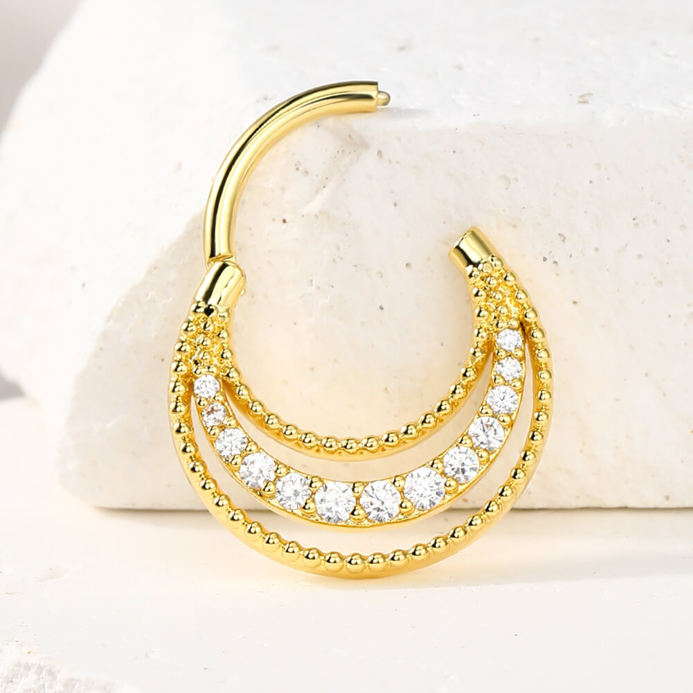 Palace Style Septum Ring Daith Ring