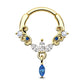 gold luxury septum ring 