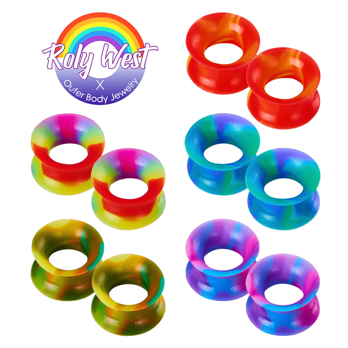 silicone earring tunnel
