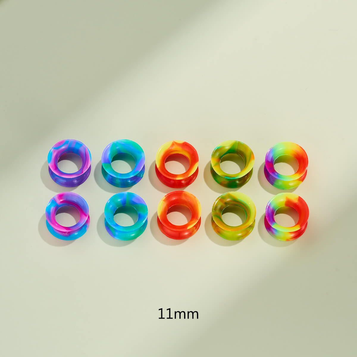 11mm silicone earring tunnel