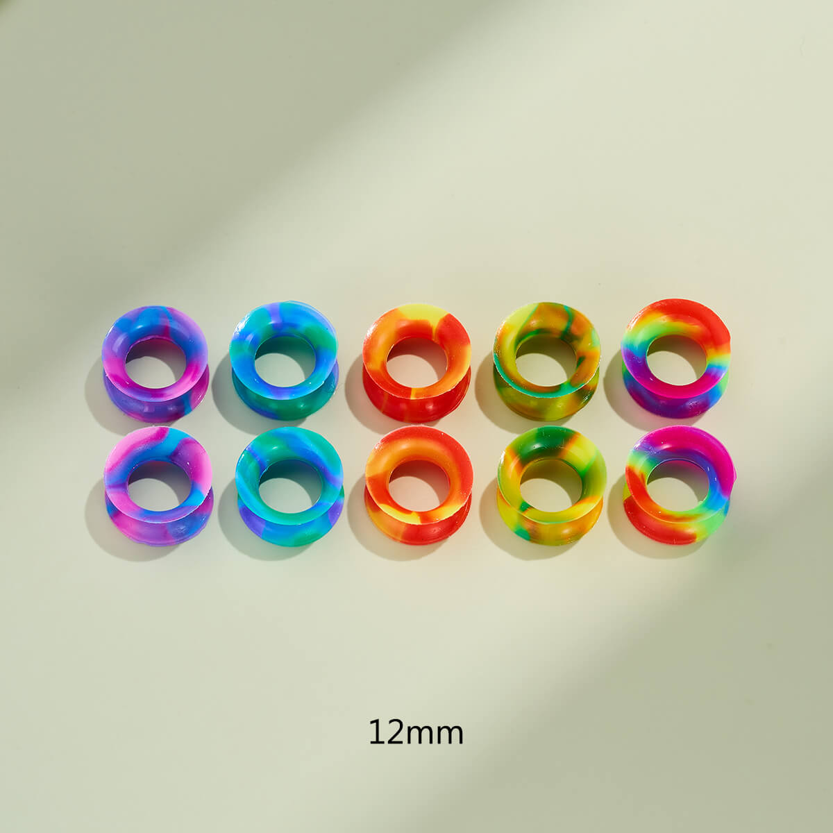 Oufer X Roly 10PCS 8-12mm Soft Silicone Earring Tunnels