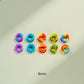 colorful earring tunnel