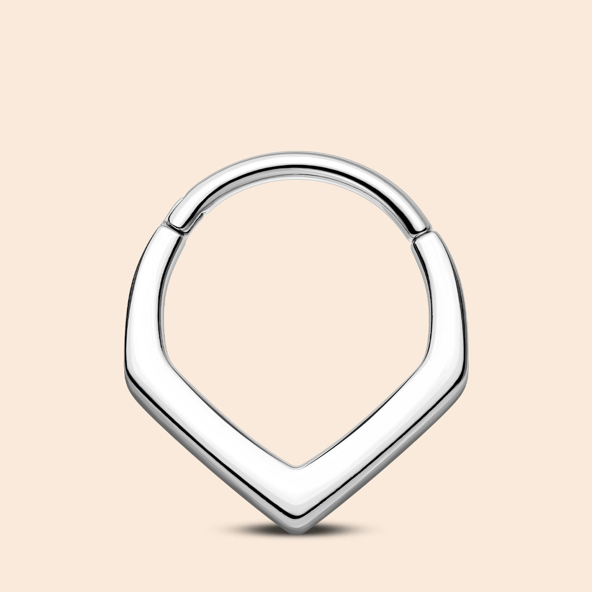 v shaped septum ring