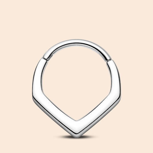 v shaped septum ring