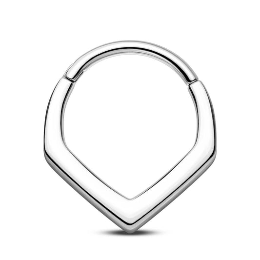 v shaped septum ring