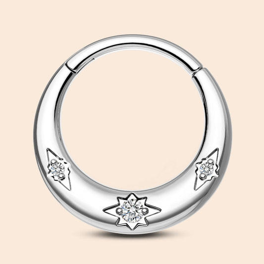 engraved septum ring