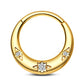 golden Engraved septum ring