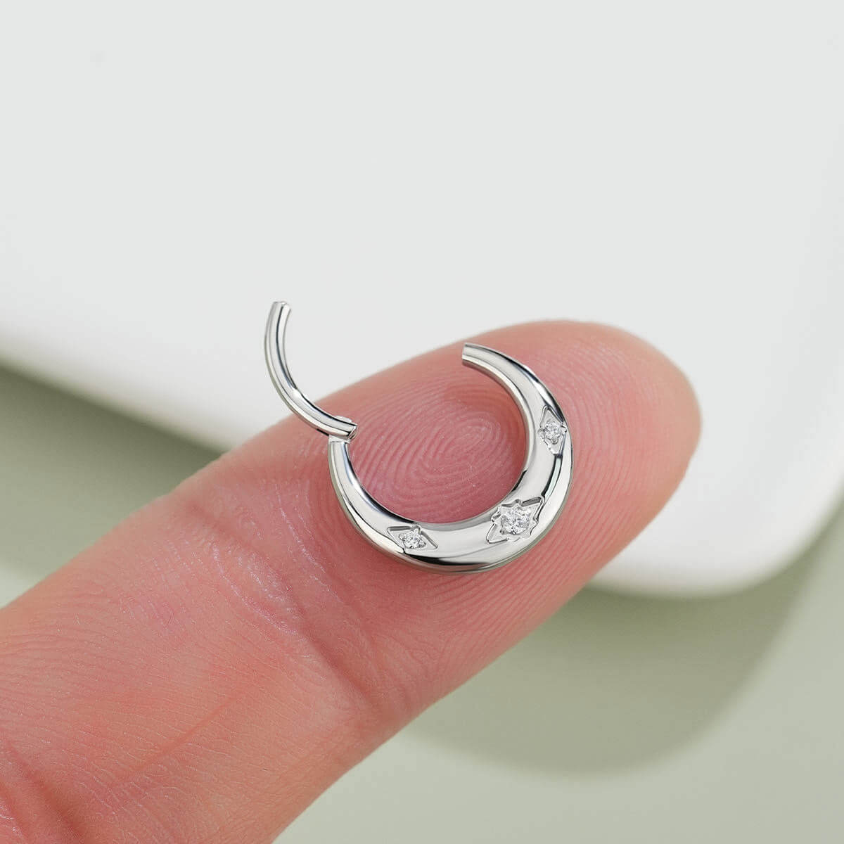 hinged engraved septum ring