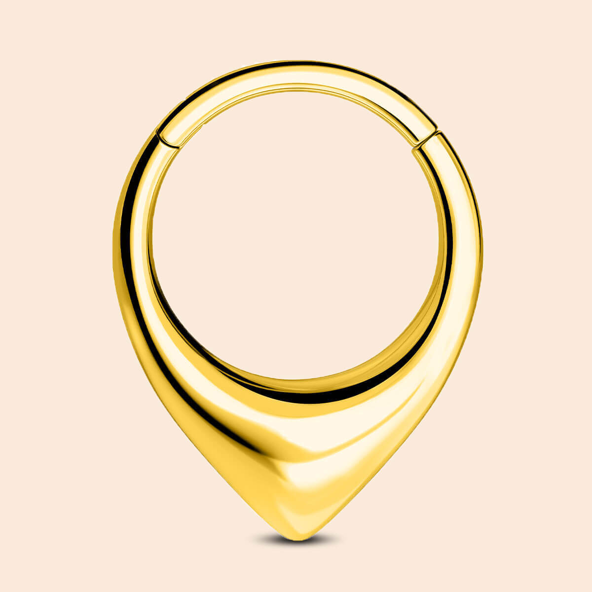 gold thick septum ring
