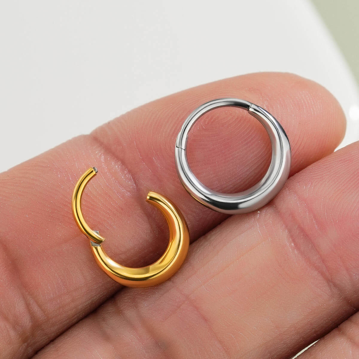 Ridged Chunky Segment Septum Ring