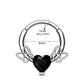 16g heart and butterfly septum ring 