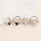 heart and butterfly septum ring 