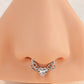 heart and butterfly septum ring 