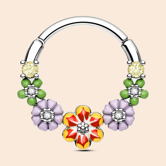 OUFER flower septum ring