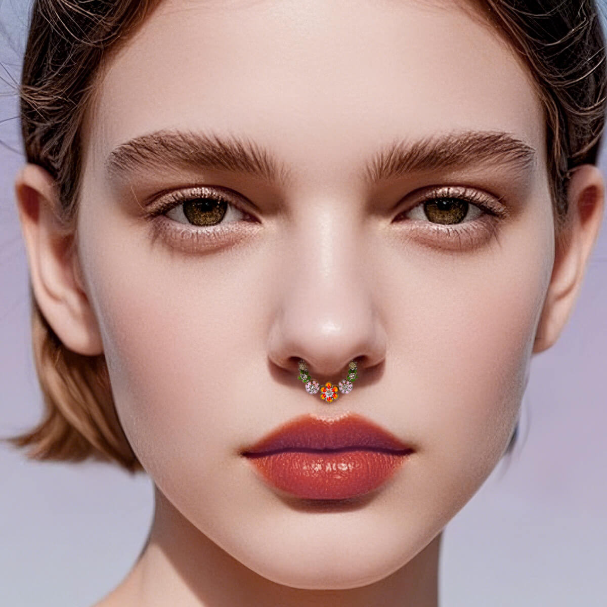 flower septum piercing