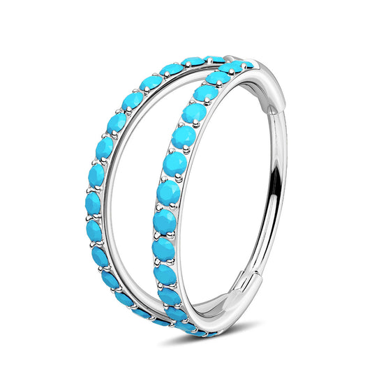 oufer turquoise nose ring