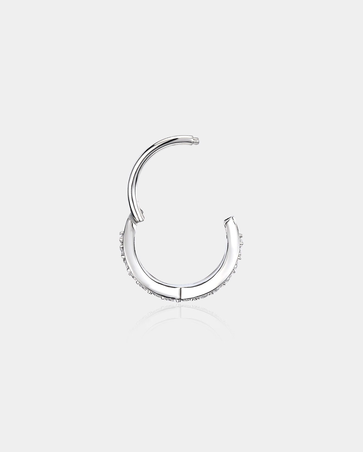 segment crisscross nose ring 