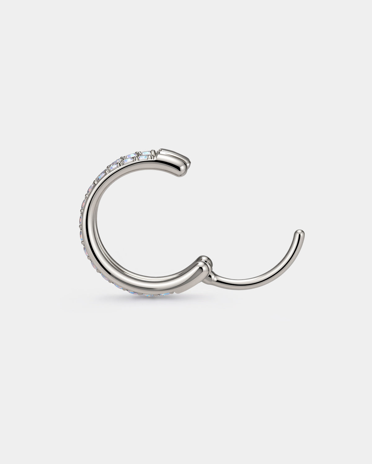 hinged ab cz nose hoop