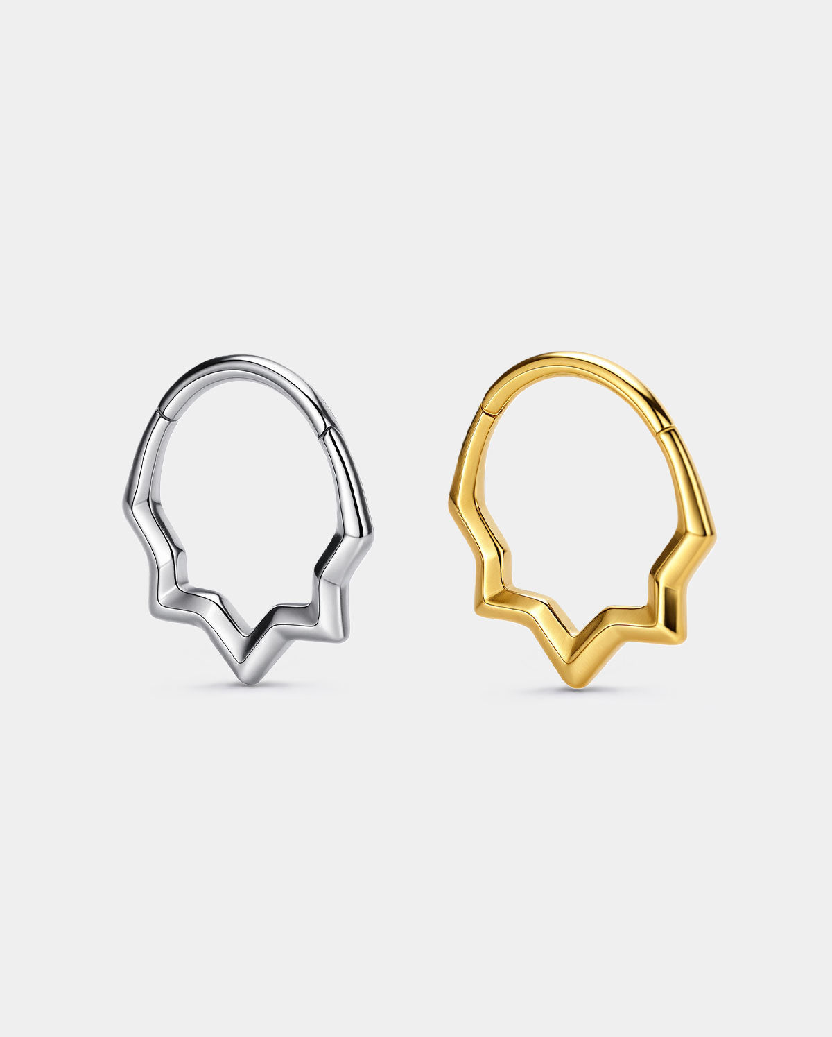 half-star septum ring 