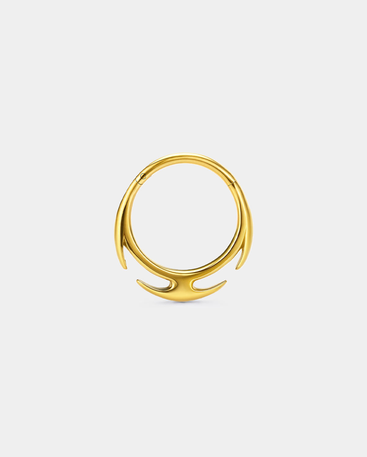 gold Irregular septum ring 