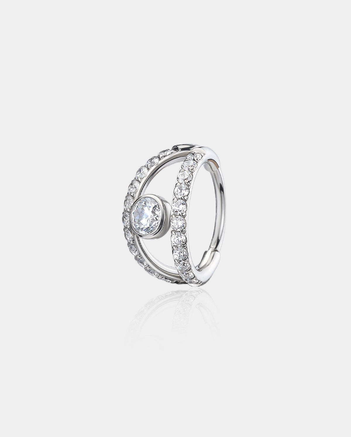oufer double row nose ring 