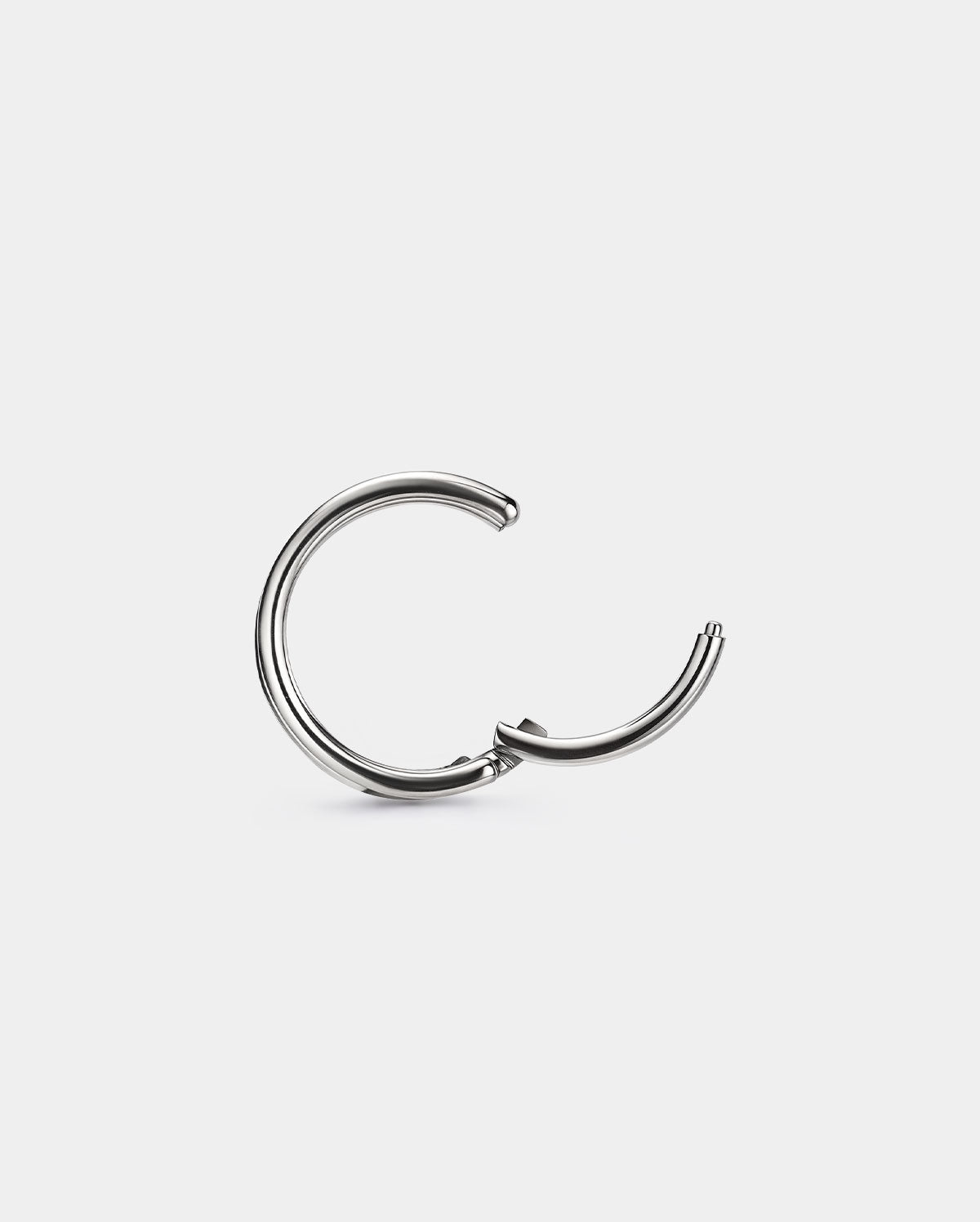 hinged segment Parallel Double Hoop Nose Ring
