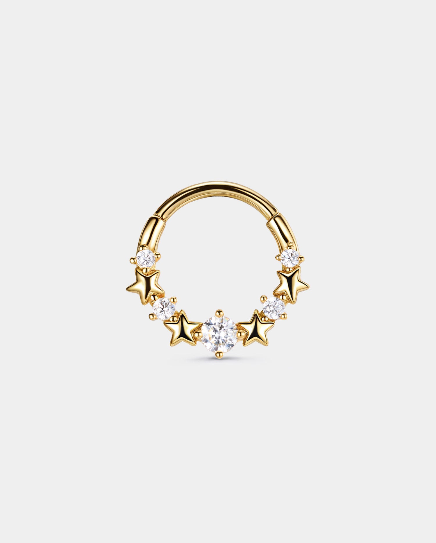 gold star septum ring