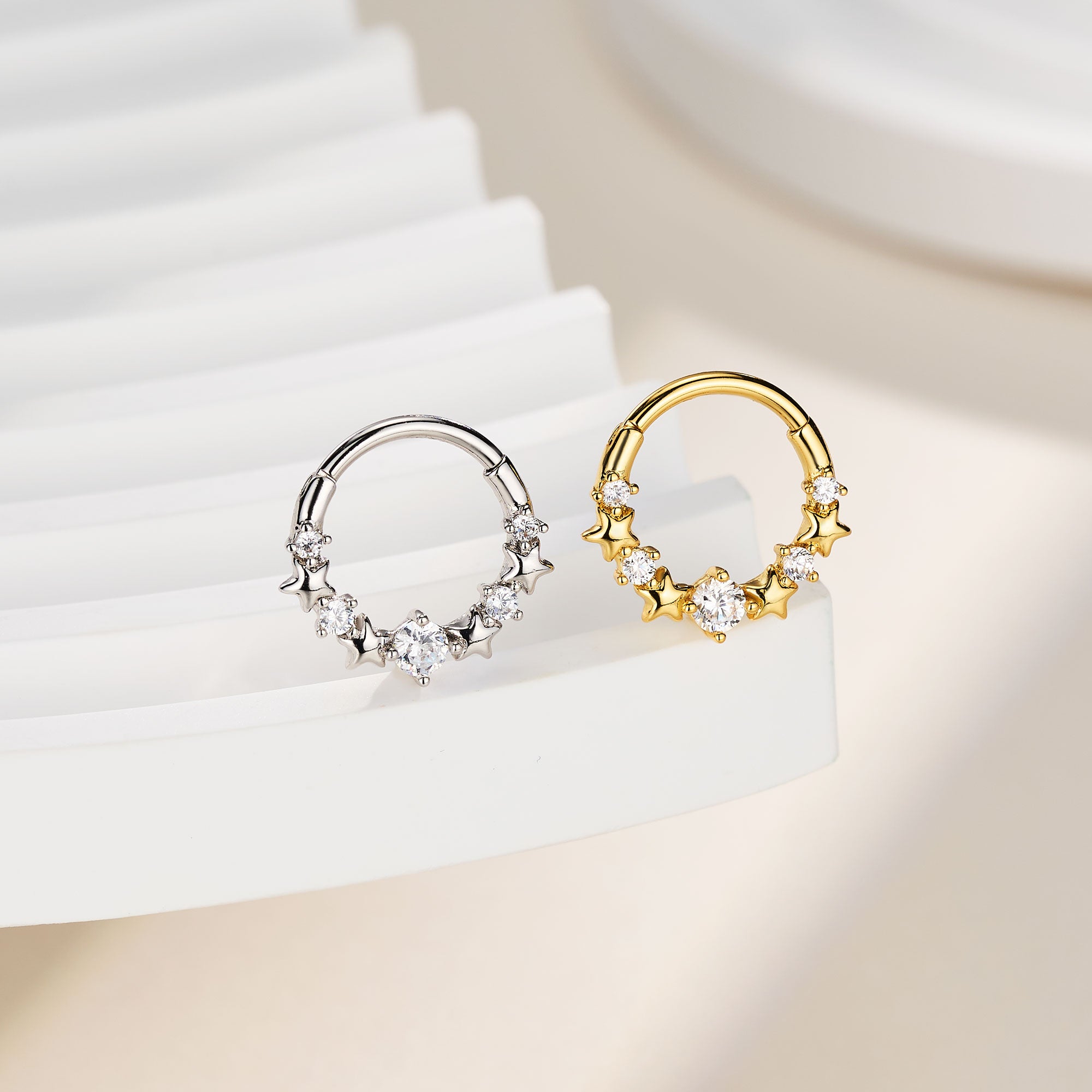 Star CZ Galaxy Segment Septum Ring