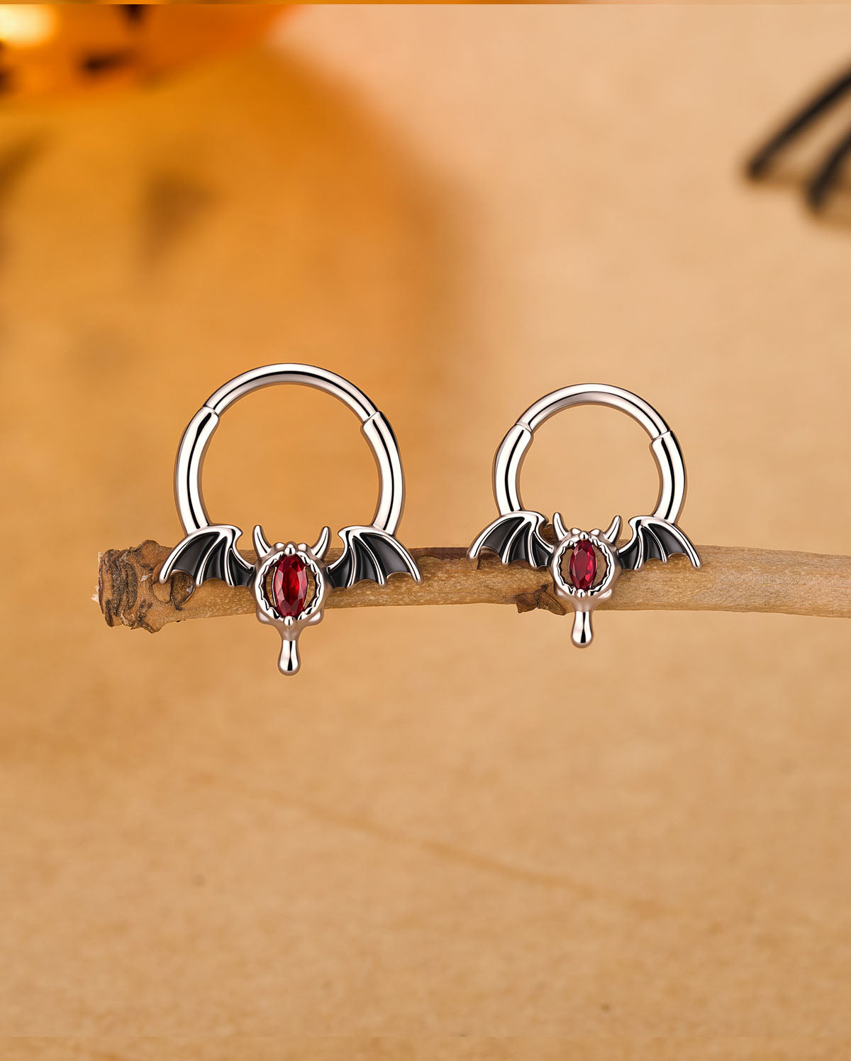 Bat Wing Devil Eye Segment Septum Ring