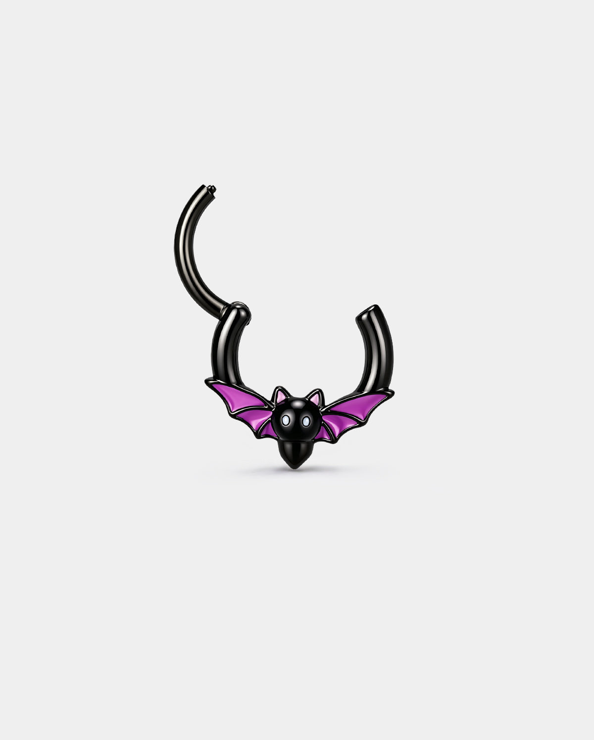 OUFER  Purple Bat Halloween Segment Septum Ring