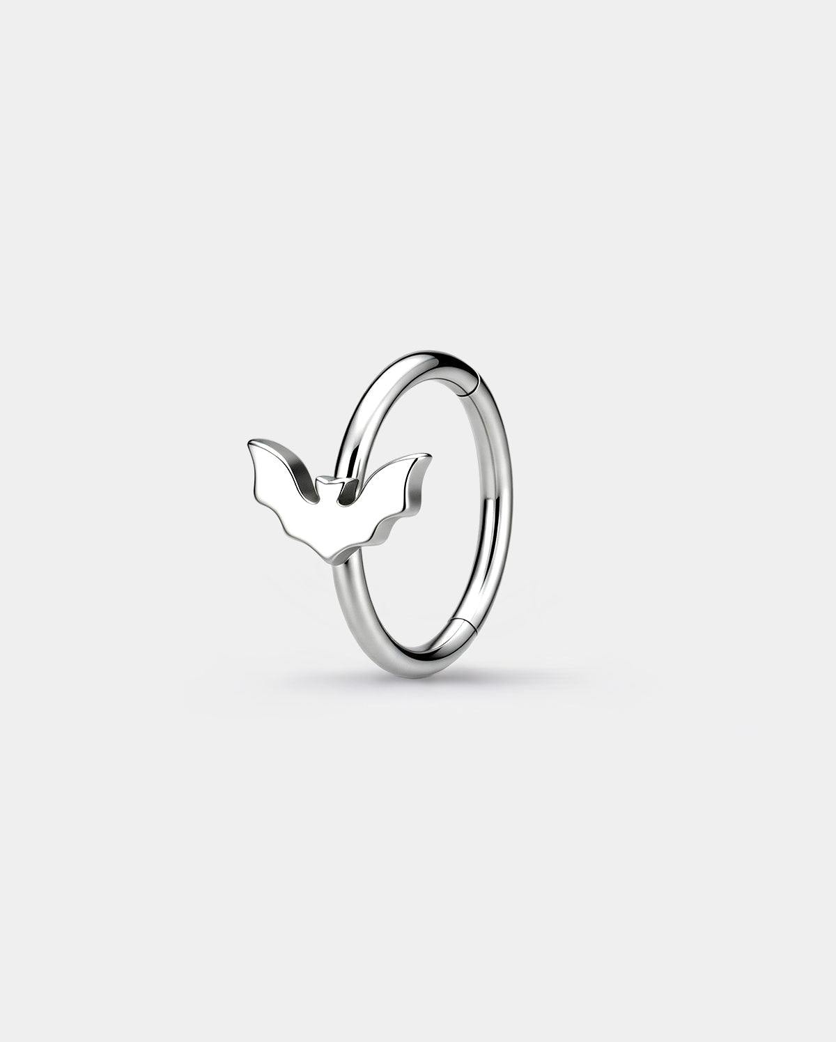 Polished Bat Nostril Hoop