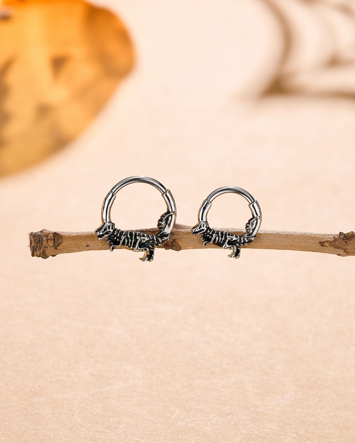 Dinosaur Skeleton Segment Septum Ring