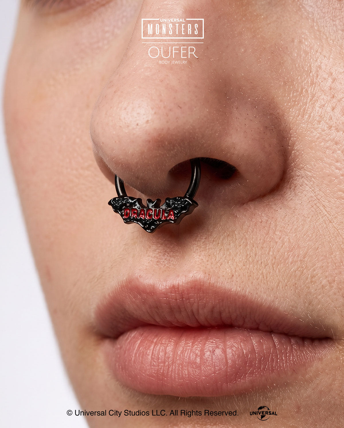  DRACULA Black Bat Septum Piercing