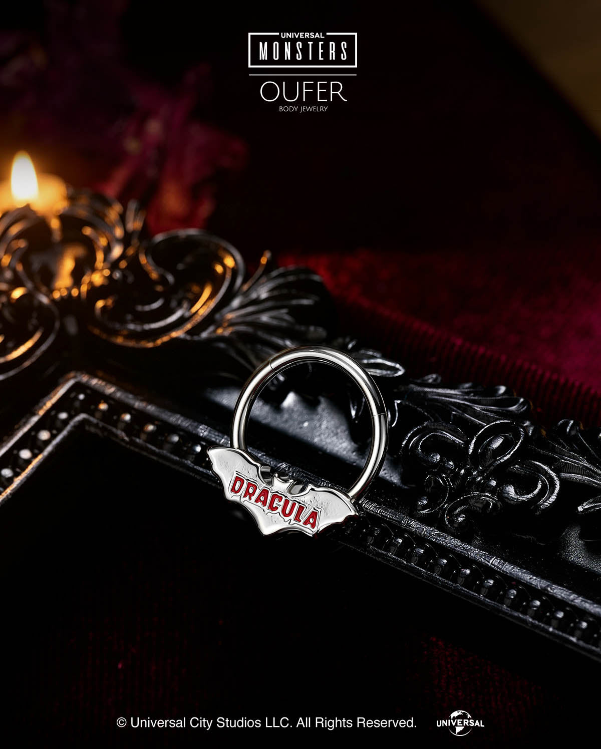 MONSTER × OUFER DRACULA Sliver Bat Septum Ring